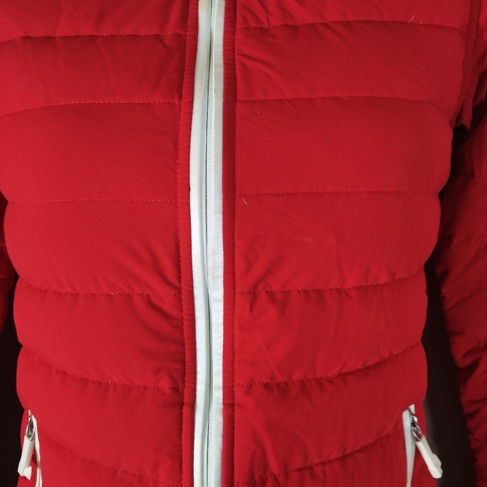 Moose Knuckles Red Redpath Hooded Down Jacket M - Picture 4 of 15